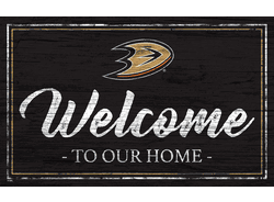Anaheim Ducks Team Color Welcome 11x19 Sign