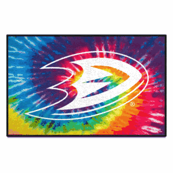 Anaheim Ducks Tie Dye Starter Mat Accent Rug - 19in. x 30in.