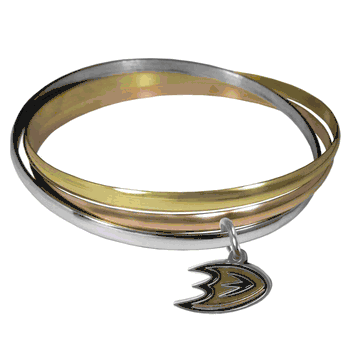 Anaheim Ducks Tri-color Bangle Bracelet