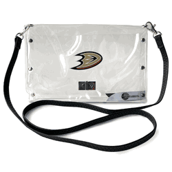Anaheim Mighty Ducks Clear Envelope Purse STRAP