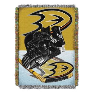 NHL Anaheim Ducks Home Ice Advantage Woven Tapestry Throw Blanket 48x60 Inches