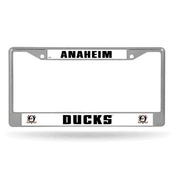 Anaheim Mighty Ducks Standard Chrome Frame with Plastic Inserts 12