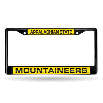 Appalachian State Mountaineers Black Laser Chrome Frame