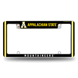 Appalachian State Mountaineers Classic 12" x 6" Chrome All Over Automotive License Plate Frame