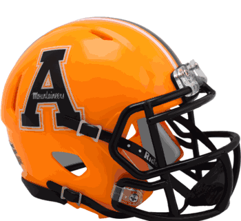 Appalachian State Mountaineers NCAA Mini Speed Football Helmet Gold