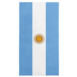 Argentina Flag Beach Towel 30x60 inches