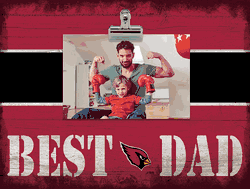 Arizona Cardinals 10" x 8" Best Dad with Stripe Clip Frame