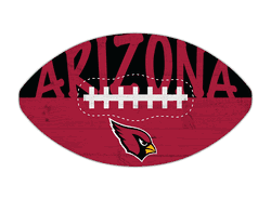 Arizona Cardinals 12" Football Cutout Sign with City Name