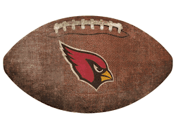 Arizona Cardinals 12" Football Shaped Sign