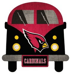 Arizona Cardinals 12" Team Bus Sign