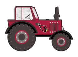 Arizona Cardinals 12" Tractor Cutout Sign