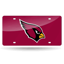 Arizona Cardinals  12" x 6" Laser Cut Tag For Car/Truck/SUV