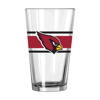 Arizona Cardinals 16oz Stripe Pint Glass