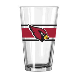 Arizona Cardinals 16oz Stripe Pint Glass