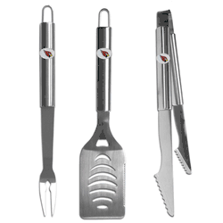 Arizona Cardinals 3 pc Stainless Steel BBQ Set