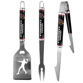 Arizona Cardinals 3 pc Steel BBQ Tool Set