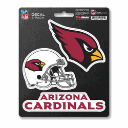 Arizona Cardinals 3 Piece Decal Sticker Set
