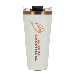 Arizona Cardinals 32oz Crme and Copper Big Slim Tumbler with Straw