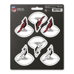 Arizona Cardinals 6 Count Mini Decal Sticker Pack