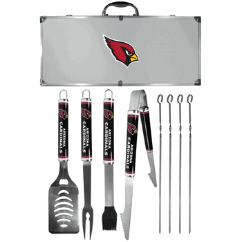 Arizona Cardinals 8 pc Logo BBQ Set