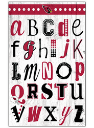 Arizona Cardinals Alphabet 11x19 Sign