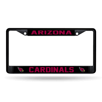 Arizona Cardinals  Black Chrome Frame with Decal Inserts 12