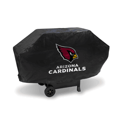 Arizona Cardinals Black Deluxe Vinyl Grill Cover - 68" Wide/Heavy Duty/Velcro Staps