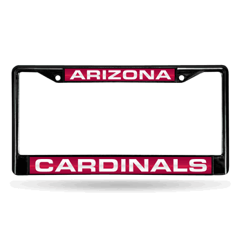 Arizona Cardinals Black Laser Chrome Frame