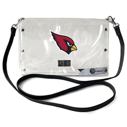 Arizona Cardinals Clear Envelope Purse STRAP