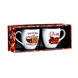 Arizona Cardinals Coffee Mug 17oz Ceramic 2 Piece Set with Gift Box