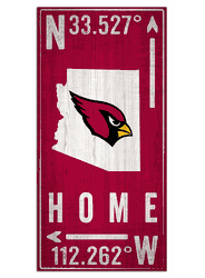 Arizona Cardinals Coordinate 6x12 Sign