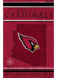 Arizona Cardinals Coordinates 17x26