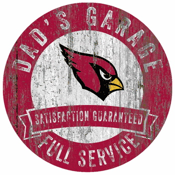 Arizona Cardinals Dad's Garage Sign