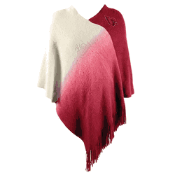 Arizona Cardinals Dip Dye Poncho Dark Red