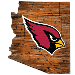 Arizona Cardinals Distressed State with Logo