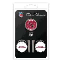 Arizona Cardinals Divot Tool Pack - Signature tool w/ 3 markers