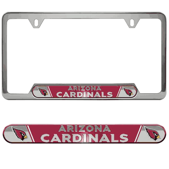 Arizona Cardinals Embossed License Plate Frame, 6.25in x 12.25in