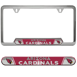 Arizona Cardinals Embossed License Plate Frame, 6.25in x 12.25in