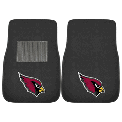 Arizona Cardinals Embroidered Car Mat Set - 2 Pieces