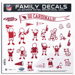 Arizona Cardinals Family Decal Set Large