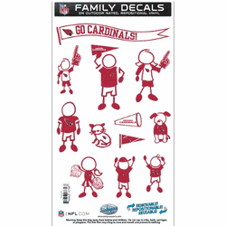 Arizona Cardinals Family Decal Set Medium