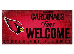 Arizona Cardinals Fans Welcome Sign