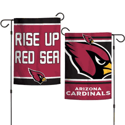 Arizona Cardinals Flag 12x18 Garden Style 2 Sided Slogan Design