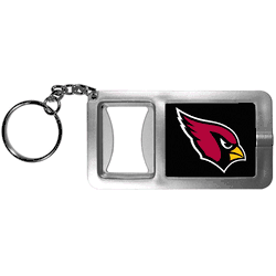 Arizona Cardinals Flashlight Key Chain with Bottle Opener