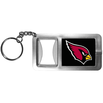 Arizona Cardinals Flashlight Key Chain with Bottle Opener