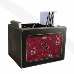 Arizona Cardinals Floral Desktop Organizer