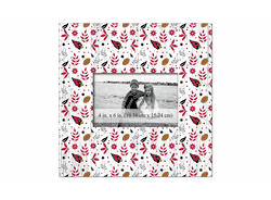 Arizona Cardinals Floral Pattern 10x10 Frame
