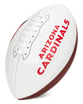 Arizona Cardinals Franklin NFL Team Signature Autograph White Panel Football