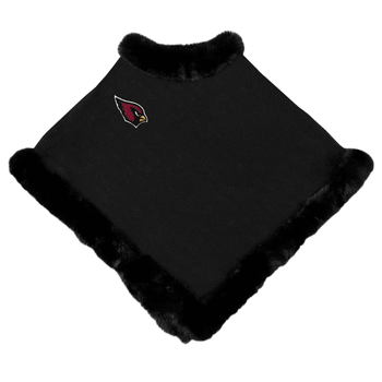 Arizona Cardinals Fur Trim Poncho