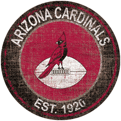 Arizona Cardinals Heritage Logo Round Sign Sign